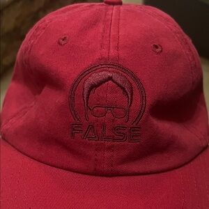 Red The Office Dwight False Embroidered Hat Cap